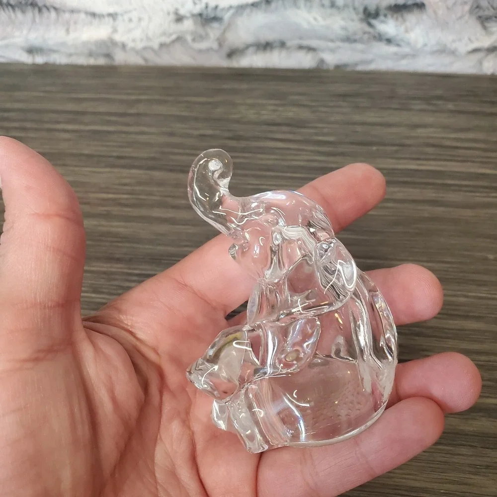 Elephant Salt Shaker‎ REPLACEMENT Lucky Trunks Up Lenox Full Lead Crystal